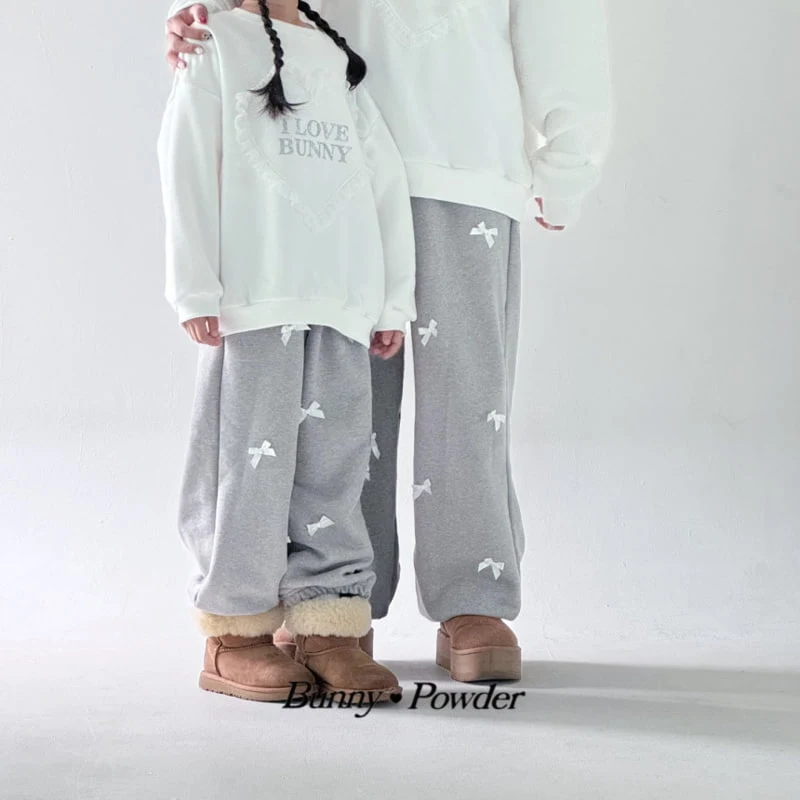 Bunny Powder - Korean Children Fashion - #childrensboutique - Coco Jogger Pants with Mom - 5