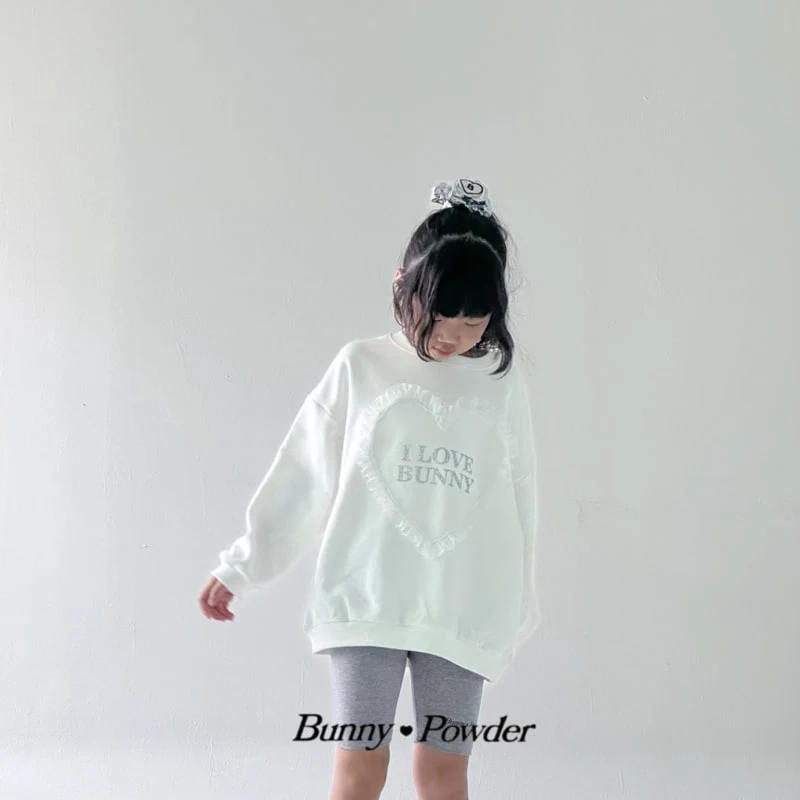 Bunny Powder - Korean Children Fashion - #designkidswear - Heart Love Sweatshirts with Mom - 11