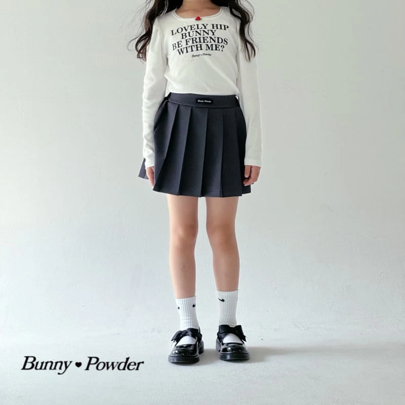 Bunny Powder - Korean Children Fashion - #designkidswear - Lovely Hip Tee - 6