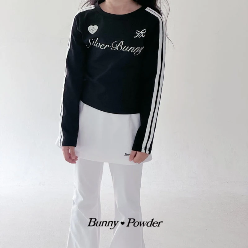 Bunny Powder - Korean Children Fashion - #childrensboutique - Silver Bunny Tee - 4