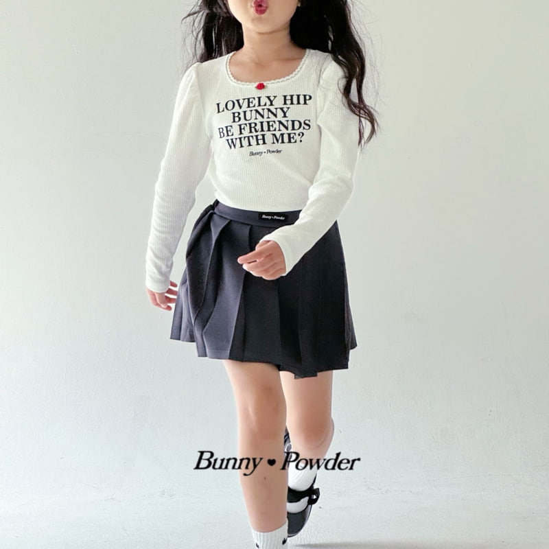 Bunny Powder - Korean Children Fashion - #fashionkids - Lovely Hip Tee - 8