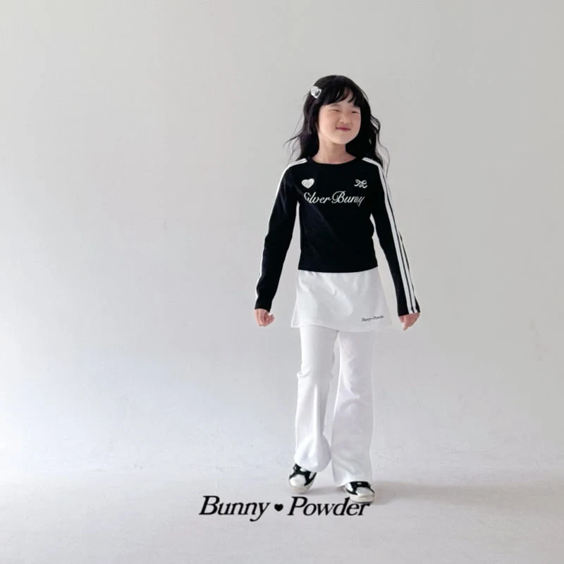 Bunny Powder - Korean Children Fashion - #fashionkids - Silver Bunny Tee - 6