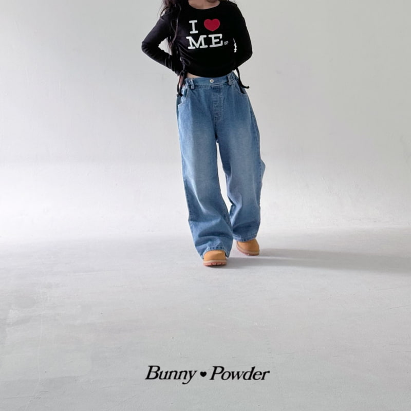 Bunny Powder - Korean Children Fashion - #kidsshorts - Vintage Denim Pants - 8