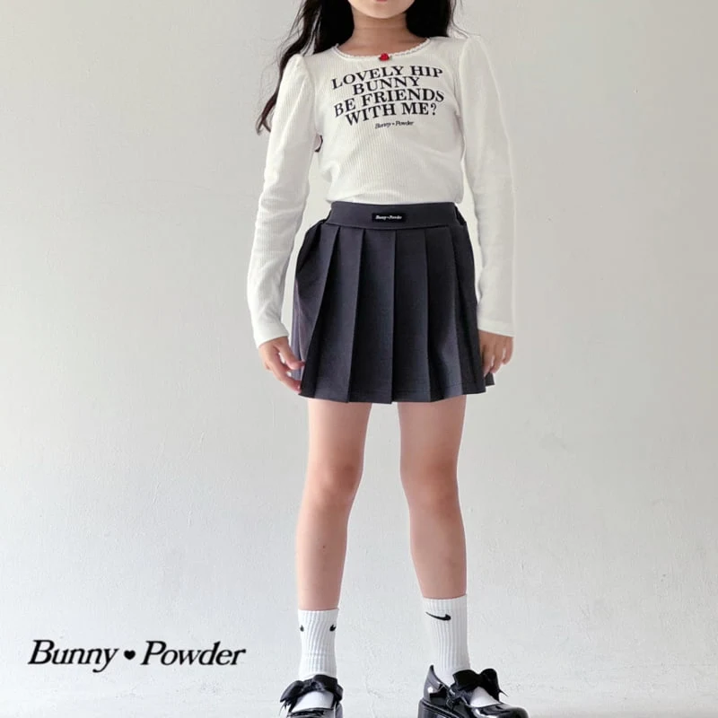 Bunny Powder - Korean Children Fashion - #kidsshorts - Lovely Hip Tee - 9