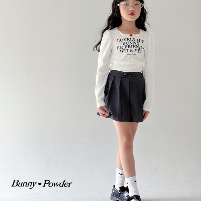 Bunny Powder - Korean Children Fashion - #kidsstore - Lovely Hip Tee - 10