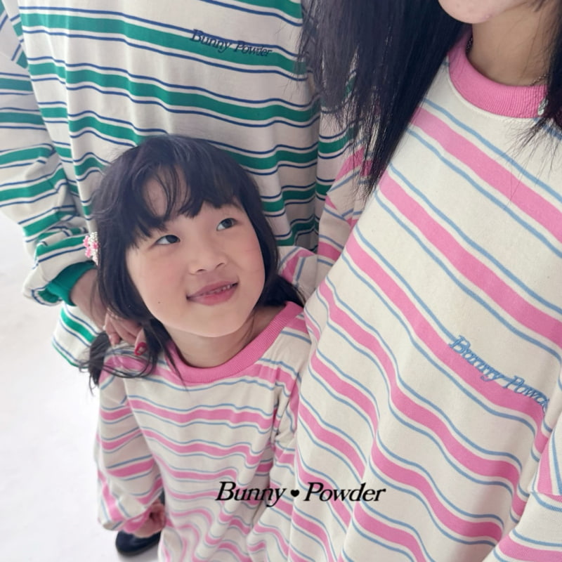 Bunny Powder - Korean Children Fashion - #kidzfashiontrend - Stripe Tee with Mom - 5