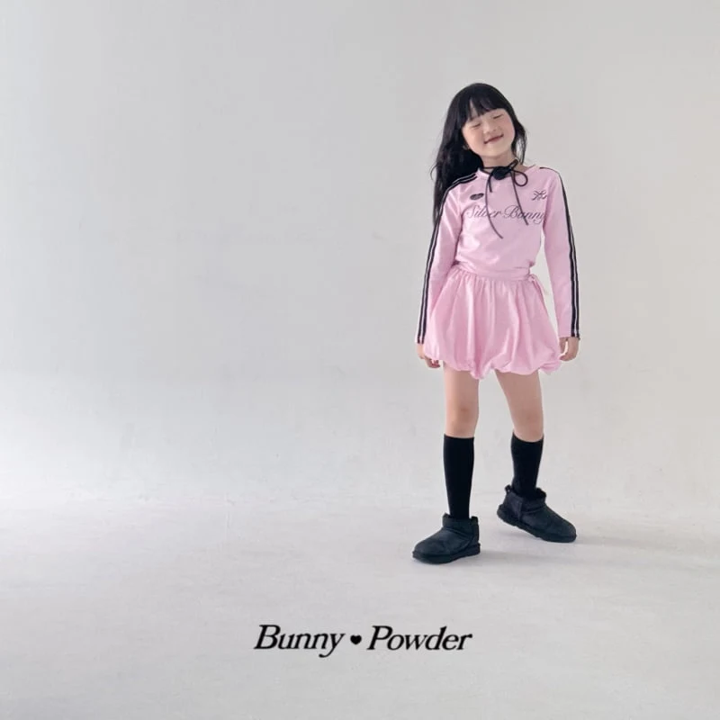 Bunny Powder - Korean Children Fashion - #kidzfashiontrend - Silver Bunny Tee - 9