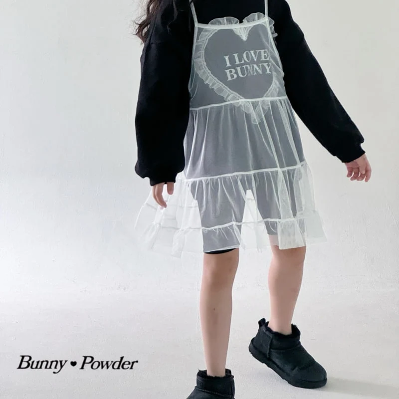 Bunny Powder - Korean Children Fashion - #littlefashionista - Heart Love Sweatshirts with Mom - 2