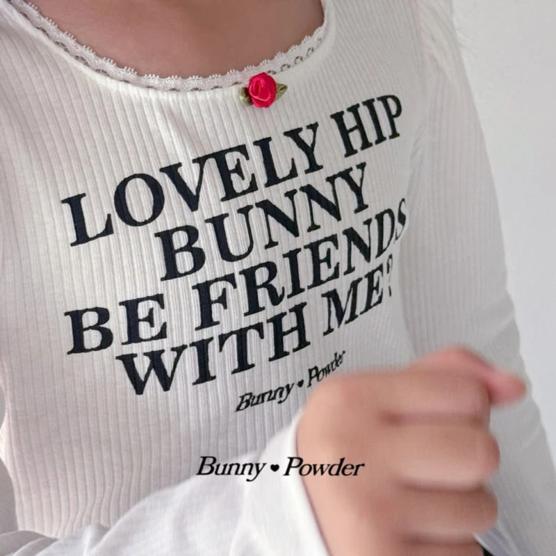 Bunny Powder - Korean Children Fashion - #stylishchildhood - Lovely Hip Tee - 3