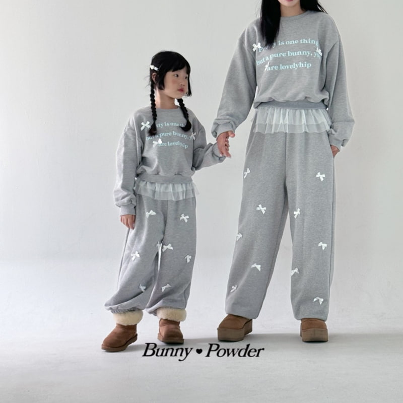 Bunny Powder - Korean Children Fashion - #todddlerfashion - Pretty Sweatshirts with Mom - 8