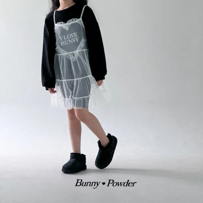 Bunny Powder - Korean Children Fashion - #todddlerfashion - Heart Love Sweatshirts with Mom - 6