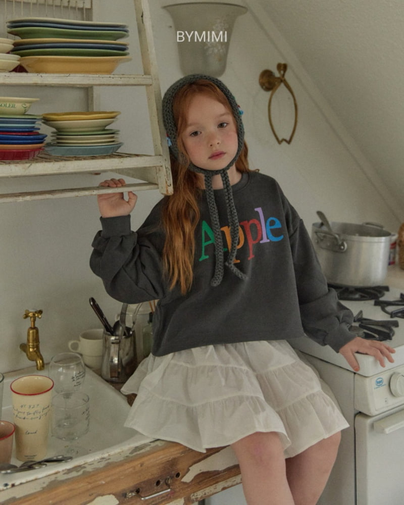 Bymimi - Korean Children Fashion - #Kfashion4kids - Apple Crop Sweatshirts - 5