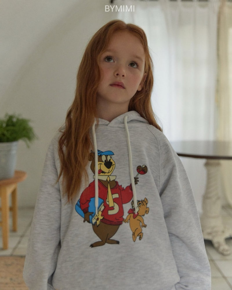 Bymimi - Korean Children Fashion - #childrensboutique - Bear Hoodie Tee - 6