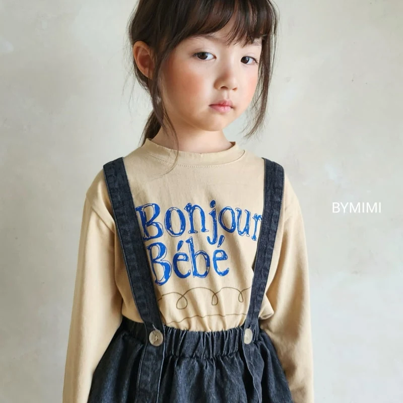 Bymimi - Korean Children Fashion - #designkidswear - Juju Suspender Denim Skirt - 3