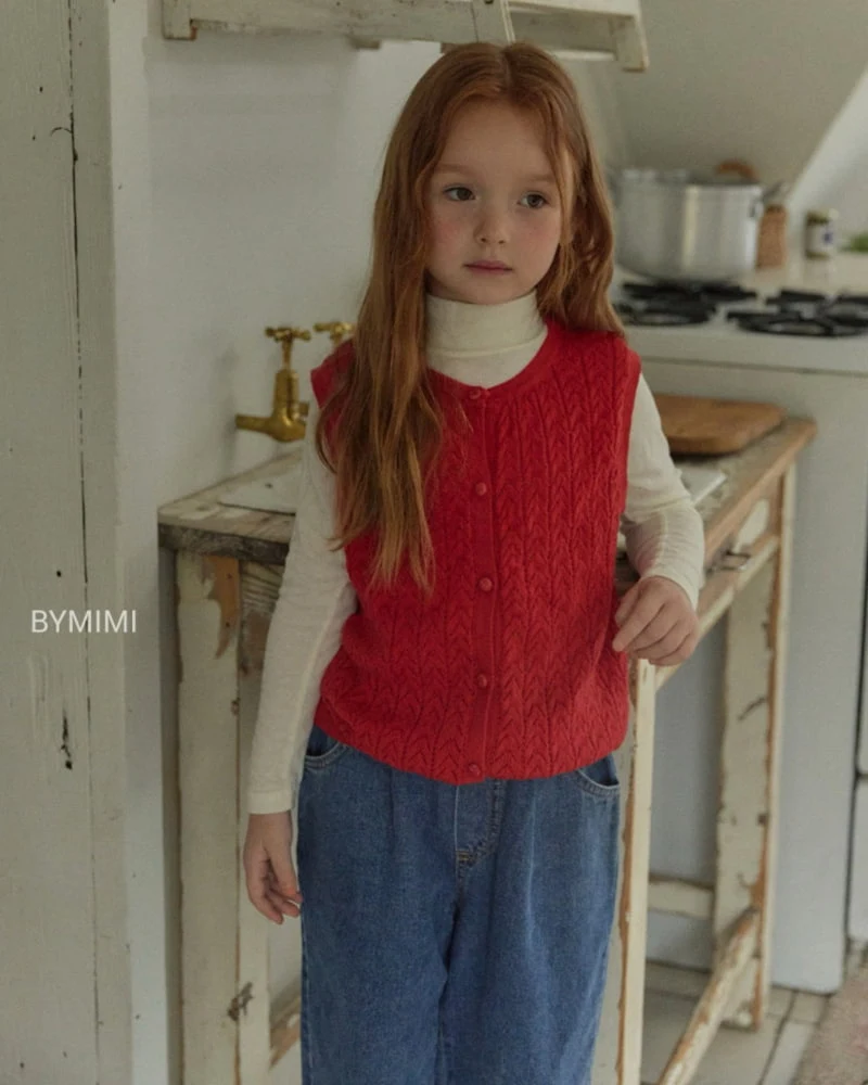 Bymimi - Korean Children Fashion - #discoveringself - Layered Vest Cardigan - 8