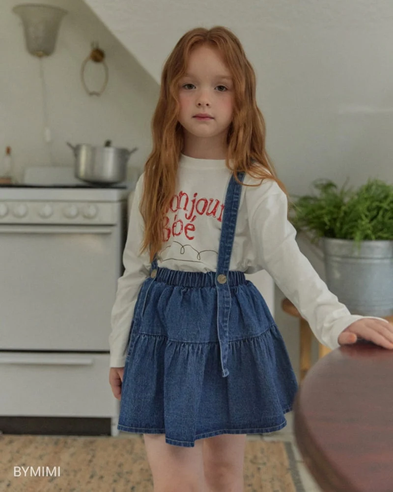 Bymimi - Korean Children Fashion - #kidsshorts - Bonjour Tee - 11