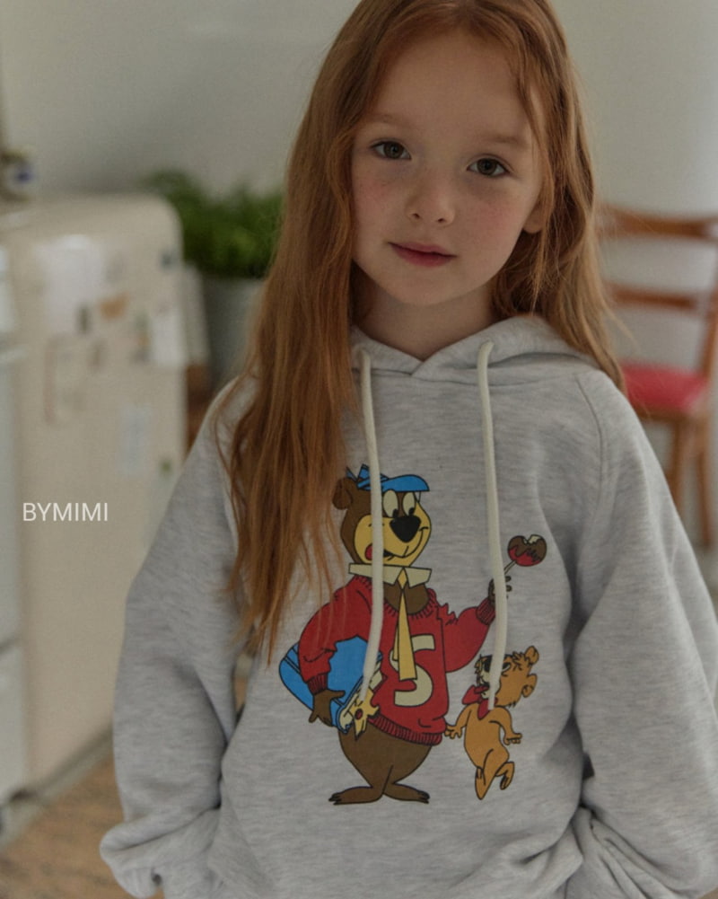 Bymimi - Korean Children Fashion - #magicofchildhood - Bear Hoodie Tee