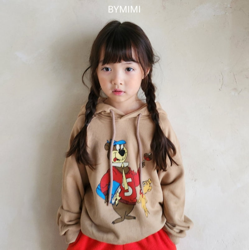 Bymimi - Korean Children Fashion - #minifashionista - Bear Hoodie Tee - 2