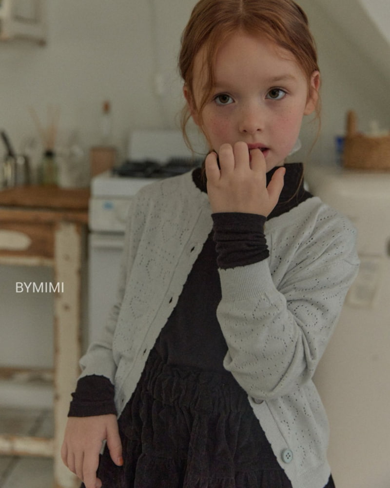 Bymimi - Korean Children Fashion - #minifashionista - Autumn Heart Punching Cardigan - 11