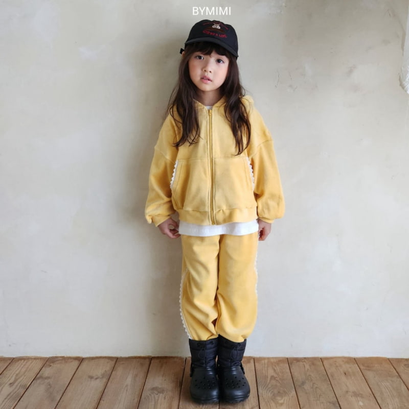 Bymimi - Korean Children Fashion - #minifashionista - Veloure Lace Pants - 2