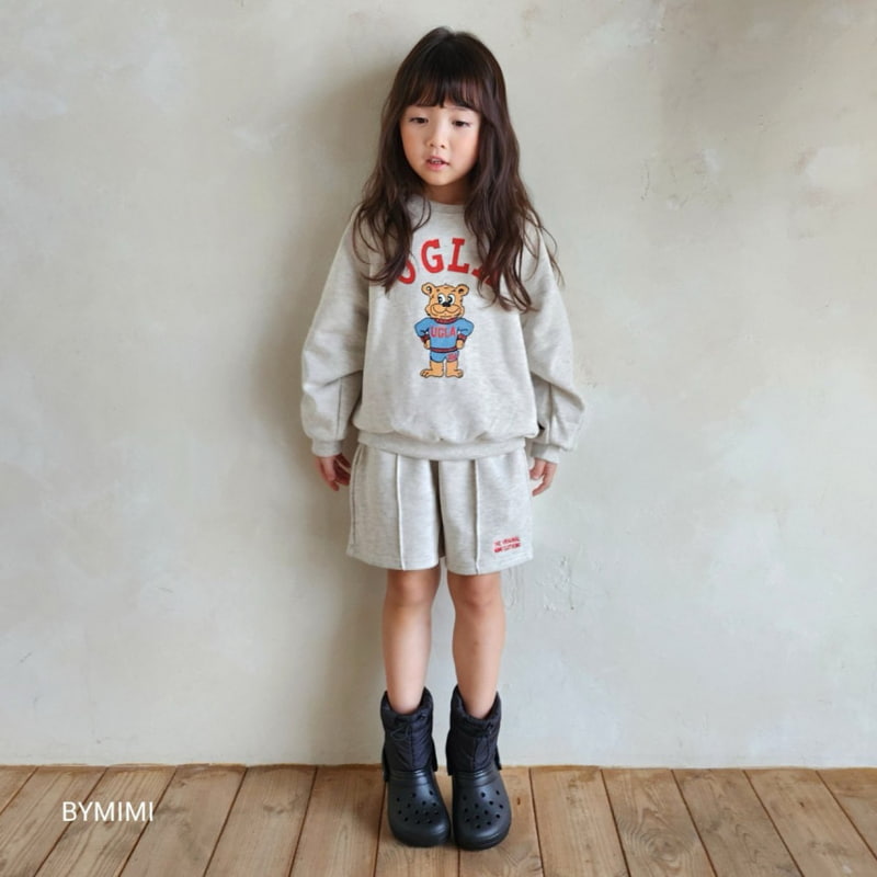 Bymimi - Korean Children Fashion - #prettylittlegirls - Lettering Embroidery Pants - 10