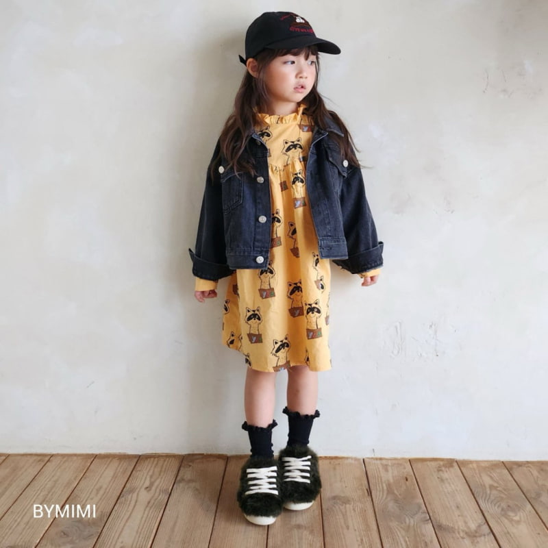 Bymimi - Korean Children Fashion - #toddlerclothing - Denim Crop Jacket - 9