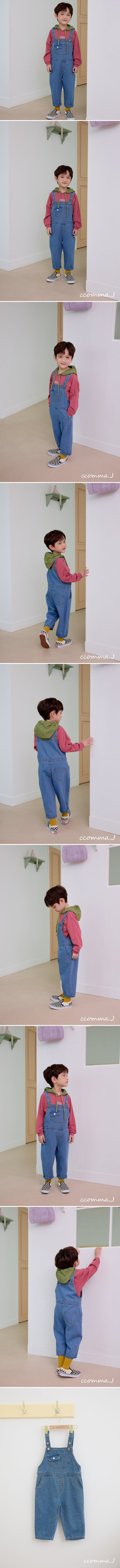 Ccommaj - Korean Children Fashion - #discoveringself - Pocket Denim Suspender Pants