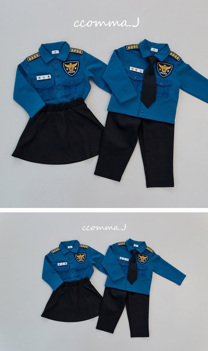 Ccommaj - Korean Children Fashion - #kidzfashiontrend - Custom Police Girls