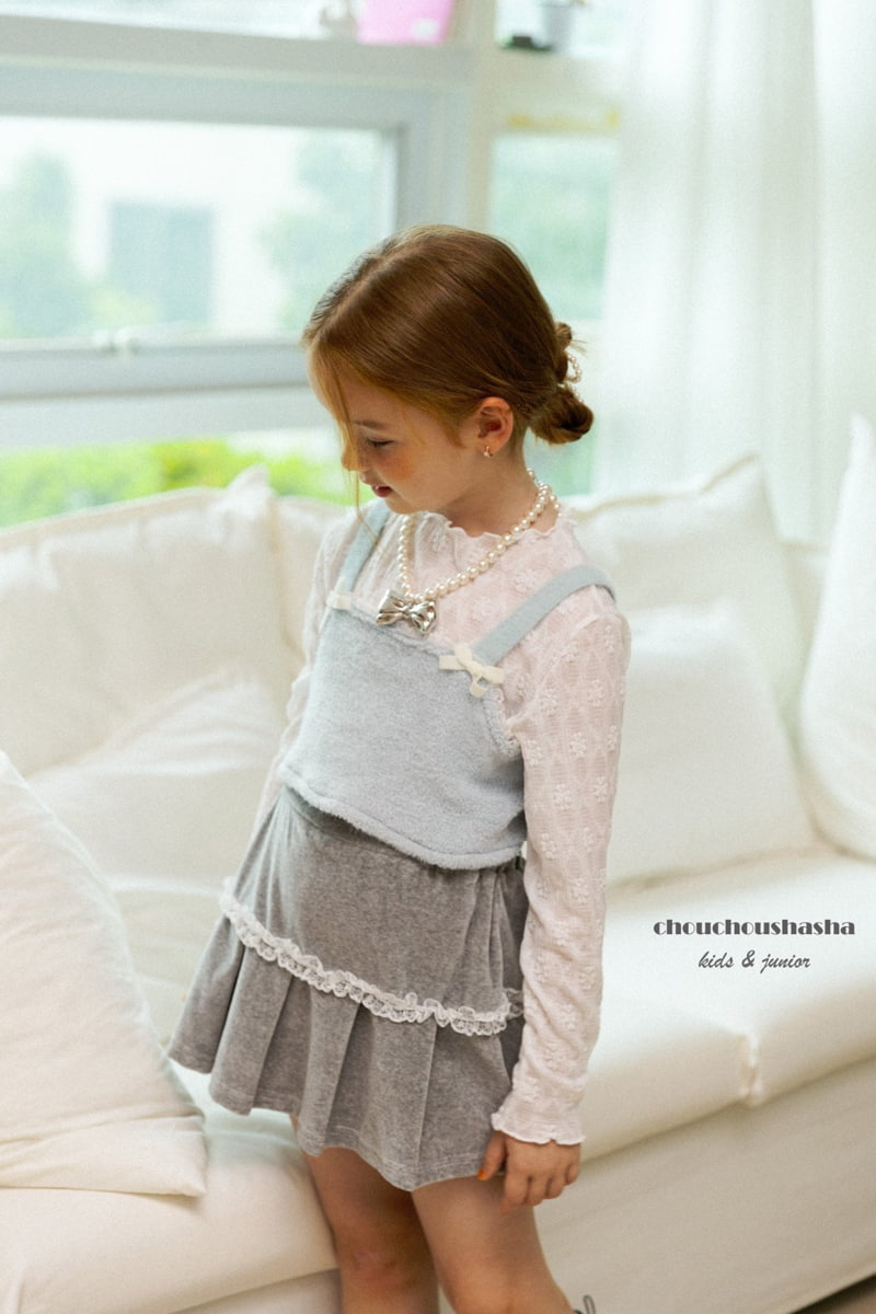 Chouchou Shasha - Korean Children Fashion - #littlefashionista - Lace Tee - 5