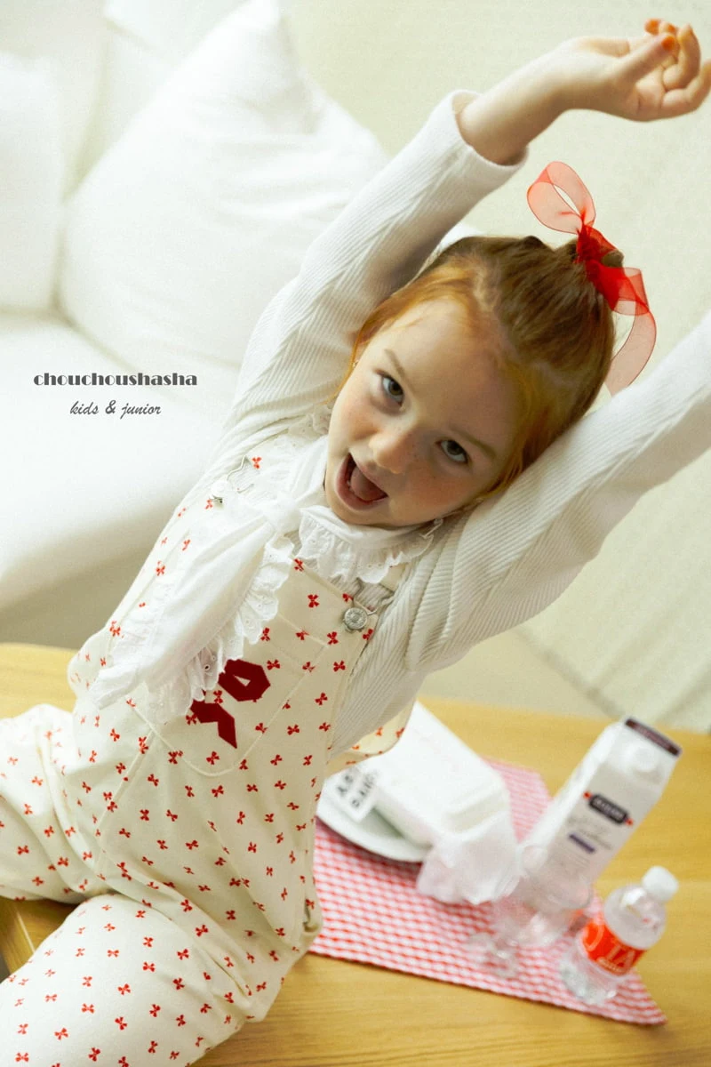 Chouchou Shasha - Korean Children Fashion - #prettylittlegirls - Merry Overalls - 3