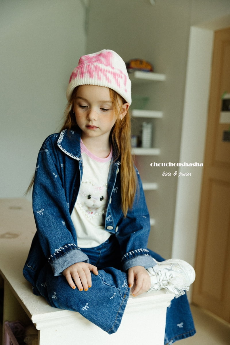 Chouchou Shasha - Korean Children Fashion - #toddlerclothing - Joy Pearl Tee - 12