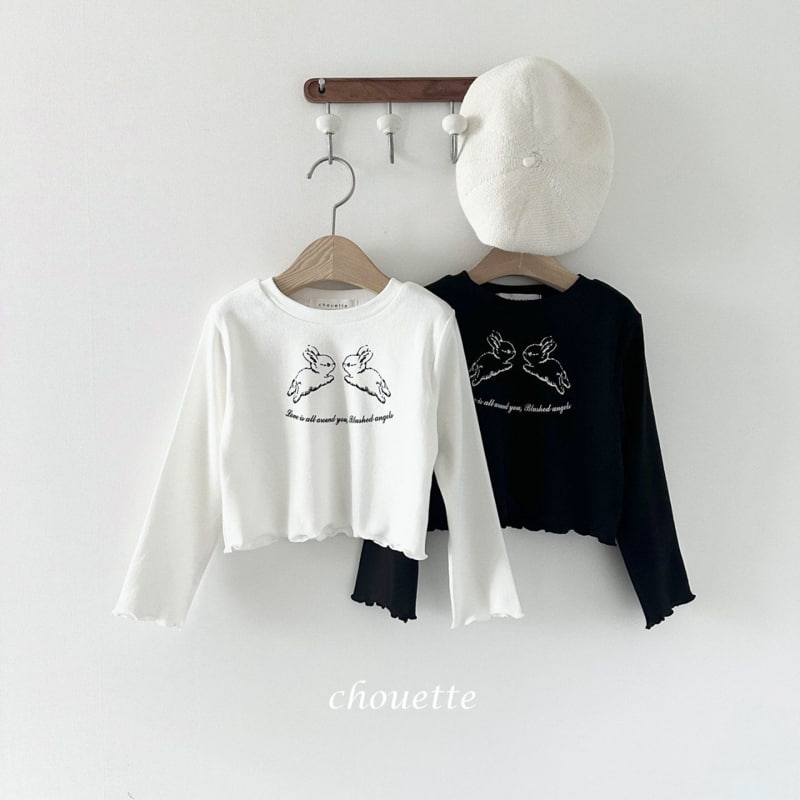 Chouette - Korean Children Fashion - #Kfashion4kids - Angel Rabbit Span Tee