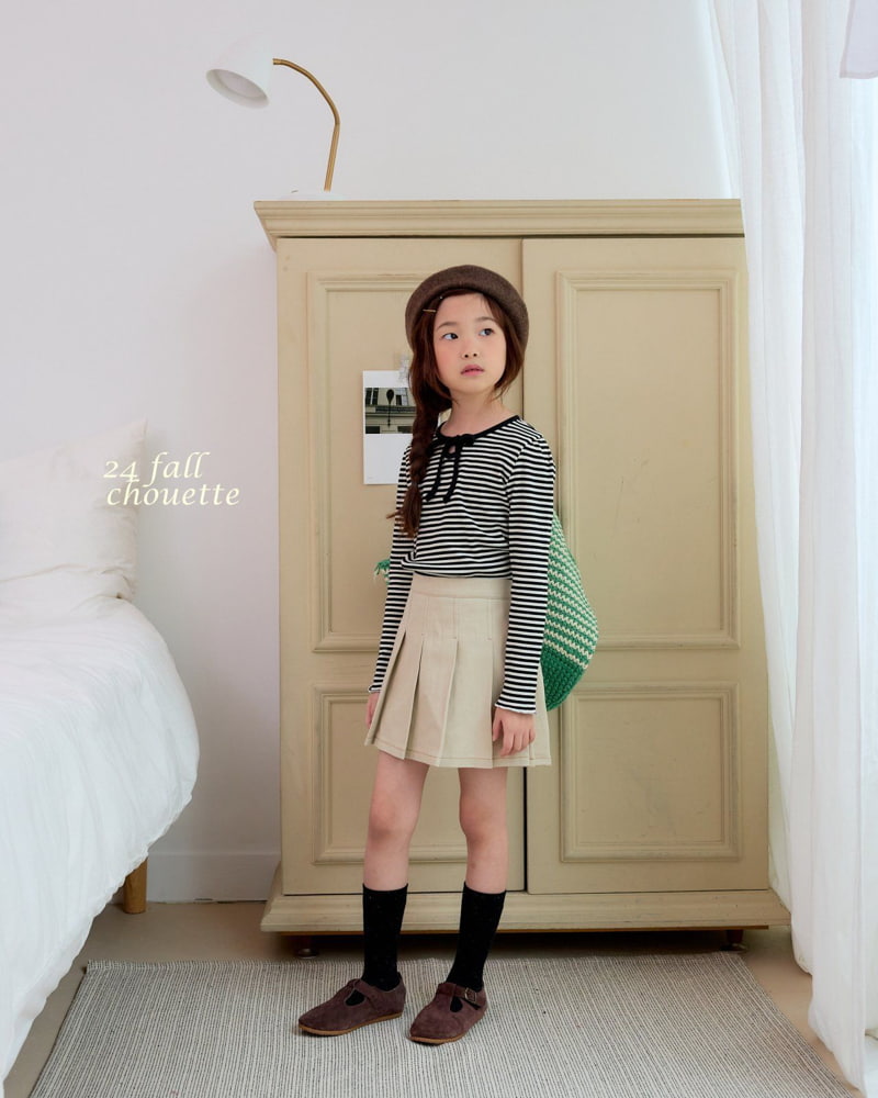 Chouette - Korean Children Fashion - #childofig - Stripe Ribbon Puff Tee - 11