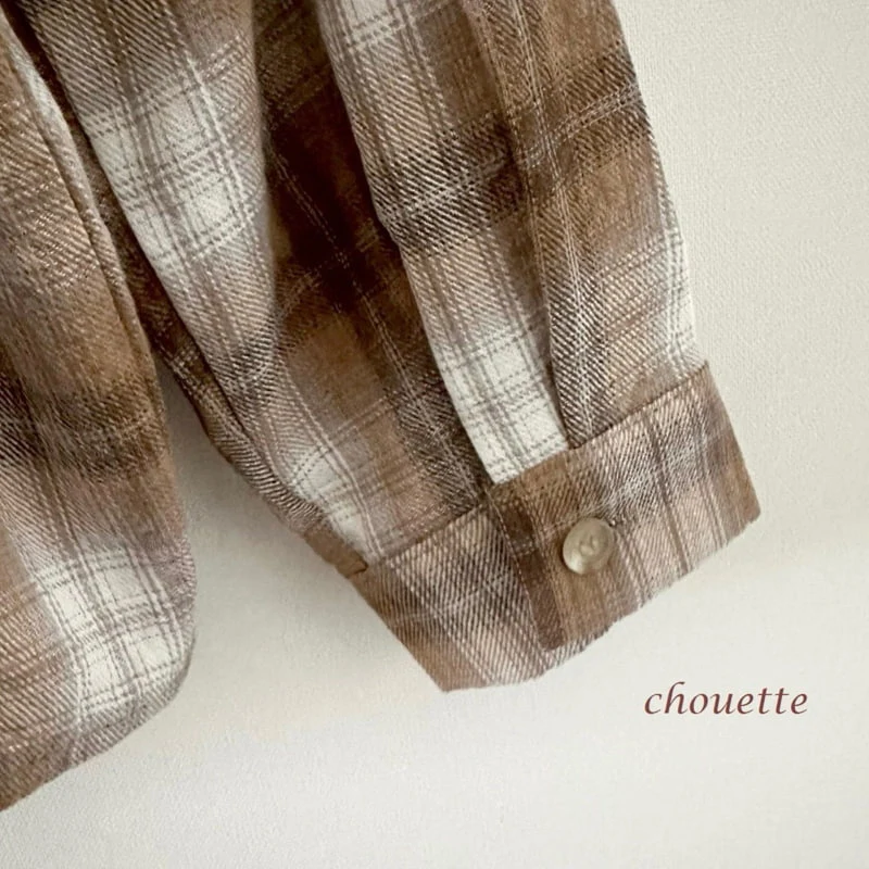 Chouette - Korean Children Fashion - #childofig - Brownie Check Shirt - 3