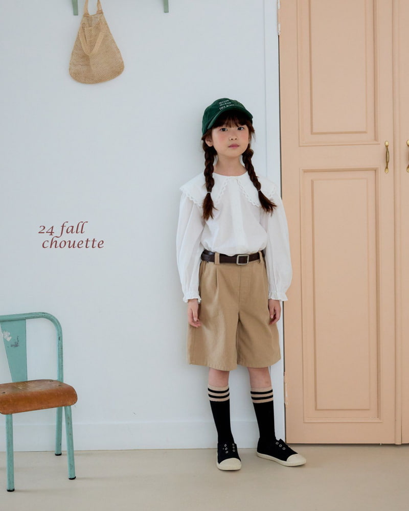 Chouette - Korean Children Fashion - #childrensboutique - Mink Form Collar Blouse - 7