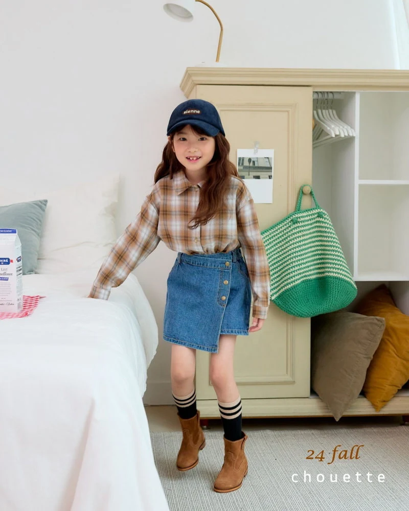 Chouette - Korean Children Fashion - #childofig - Brownie Check Shirt - 4