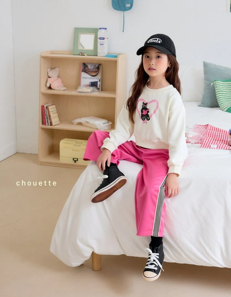 Chouette - Korean Children Fashion - #designkidswear - Heart Nero Sweatshirts - 4