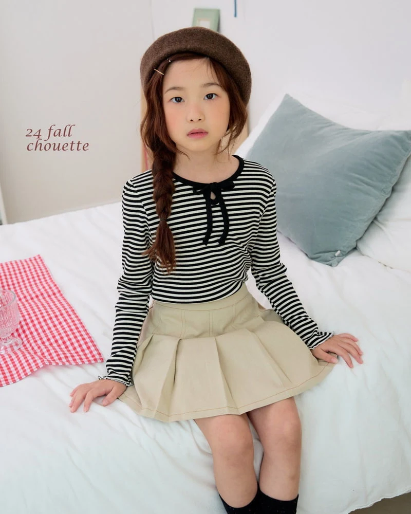 Chouette - Korean Children Fashion - #fashionkids - Stitch Pleats Currot - 9