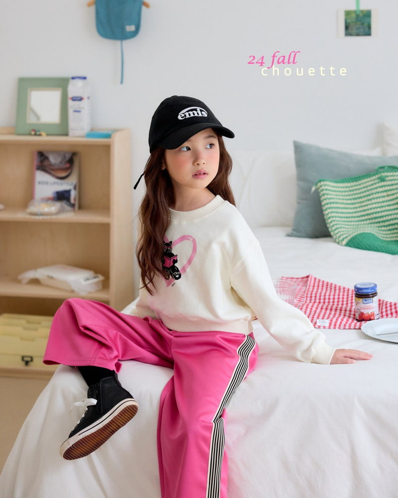 Chouette - Korean Children Fashion - #fashionkids - Heart Nero Sweatshirts - 5