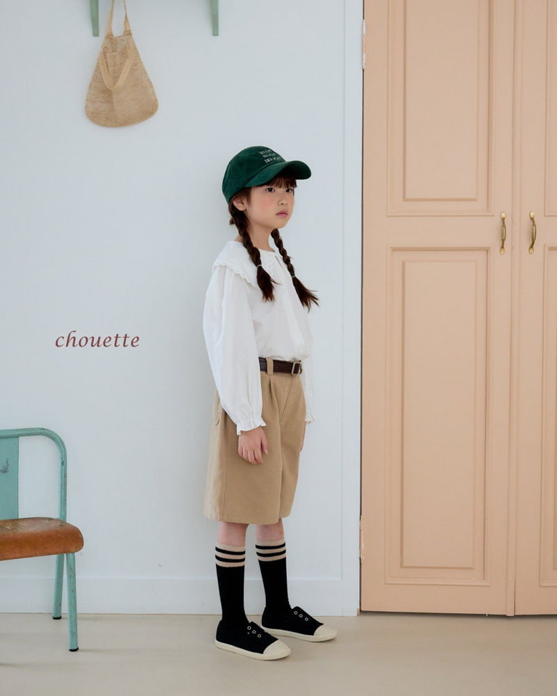 Chouette - Korean Children Fashion - #kidsshorts - Mink Form Collar Blouse - 11