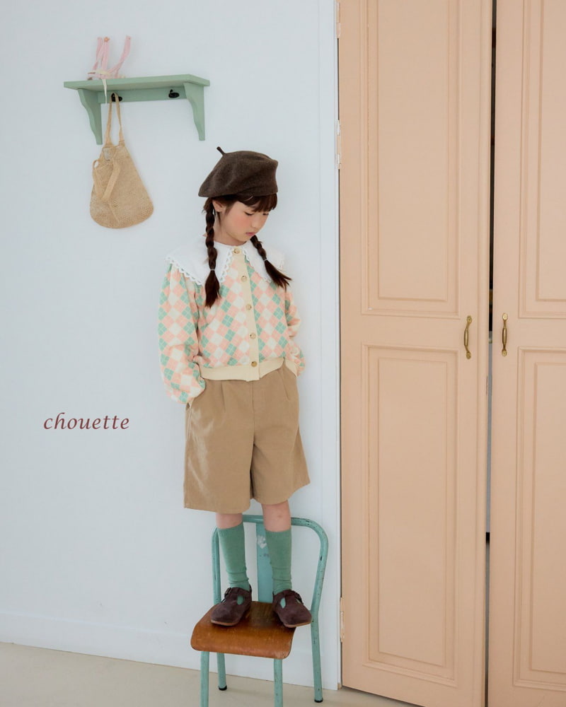 Chouette - Korean Children Fashion - #kidsshorts - Jacquard Knit Cardigan - 9