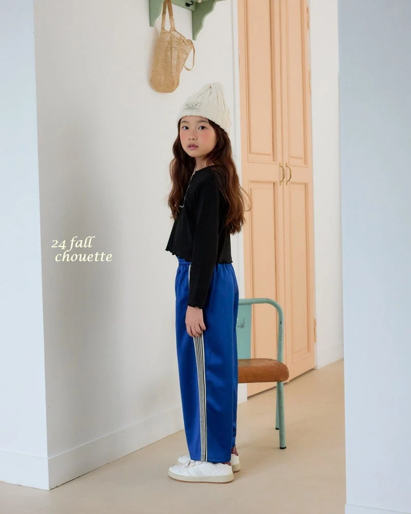 Chouette - Korean Children Fashion - #kidsshorts - Tape Line Banding Pants - 8