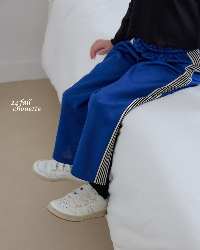 Chouette - Korean Children Fashion - #kidsstore - Tape Line Banding Pants - 9