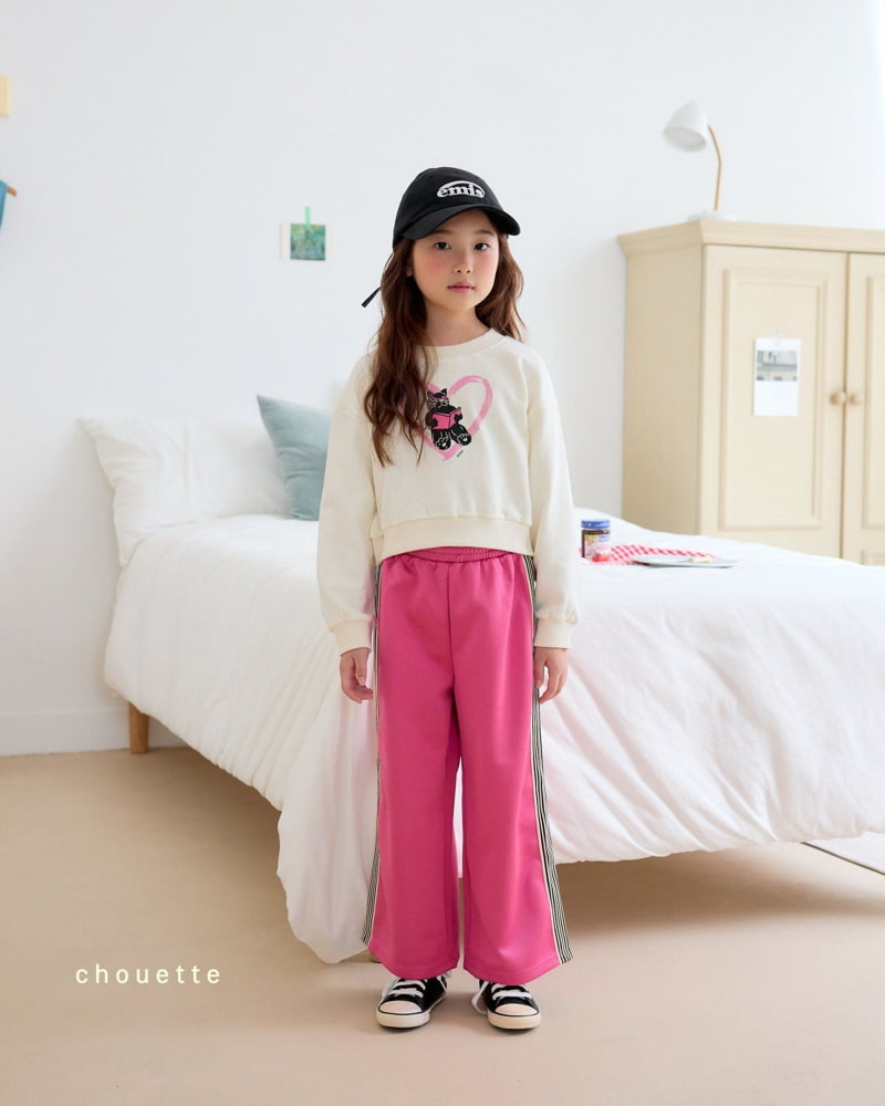 Chouette - Korean Children Fashion - #kidzfashiontrend - Tape Line Banding Pants - 10