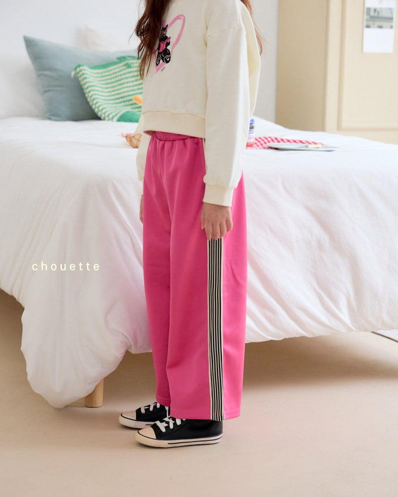 Chouette - Korean Children Fashion - #littlefashionista - Tape Line Banding Pants - 12