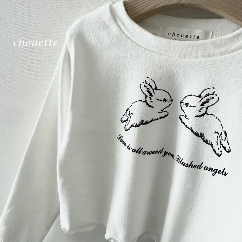 Chouette - Korean Children Fashion - #littlefashionista - Angel Rabbit Span Tee - 2