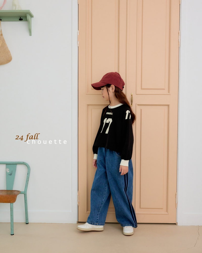 Chouette - Korean Children Fashion - #magicofchildhood - Line Denim Wide Pants - 11