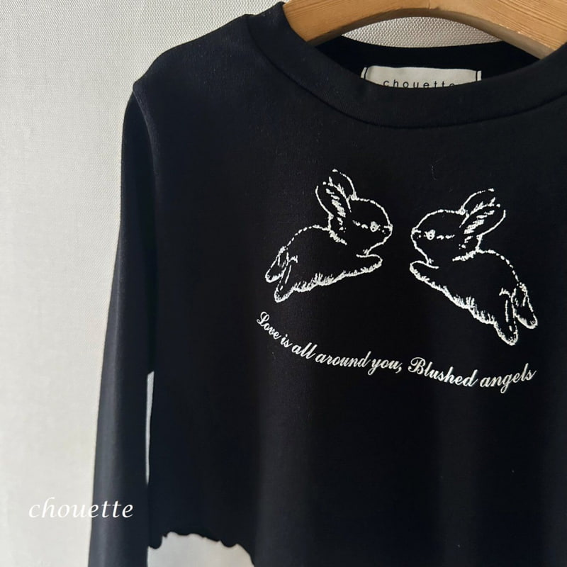 Chouette - Korean Children Fashion - #magicofchildhood - Angel Rabbit Span Tee - 4