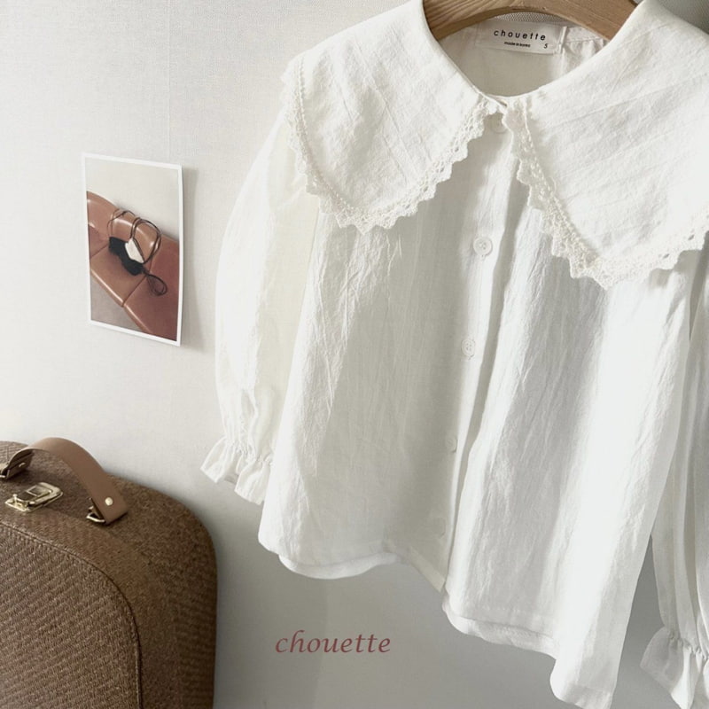 Chouette - Korean Children Fashion - #prettylittlegirls - Mink Form Collar Blouse - 2