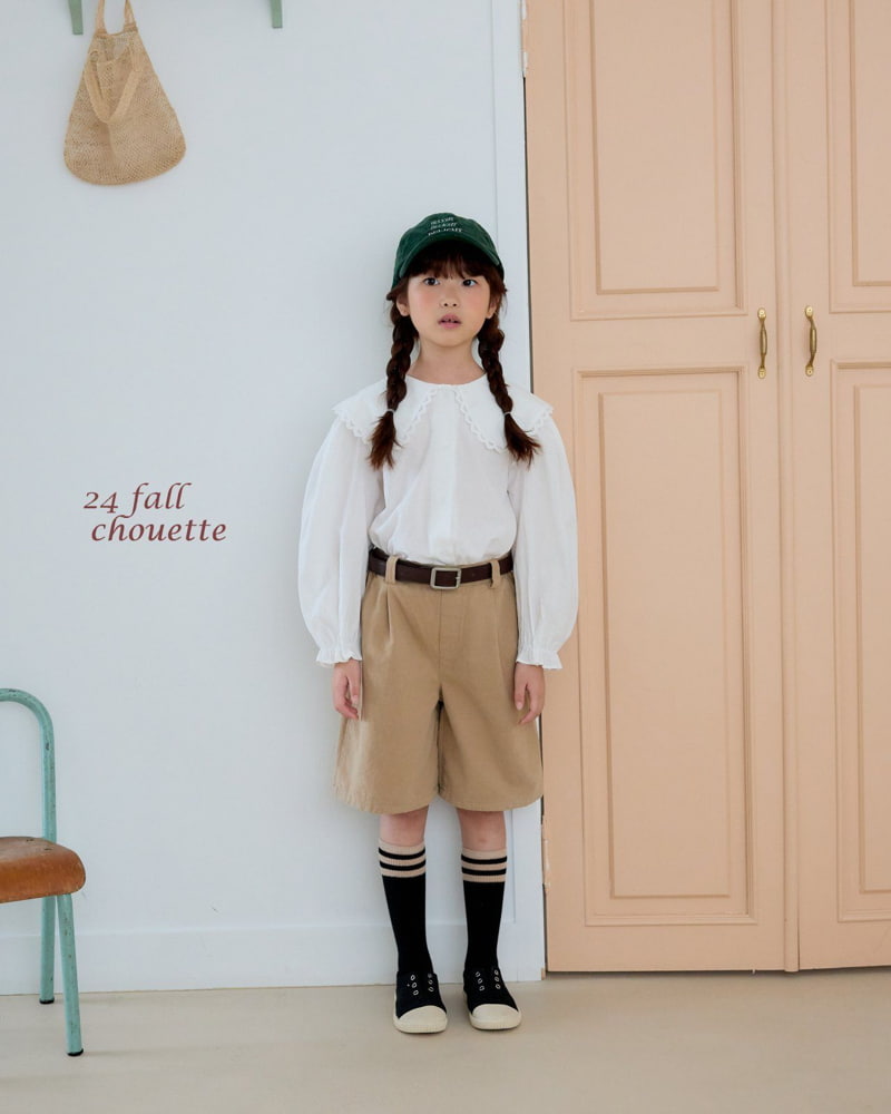 Chouette - Korean Children Fashion - #stylishchildhood - Mink Form Collar Blouse - 5